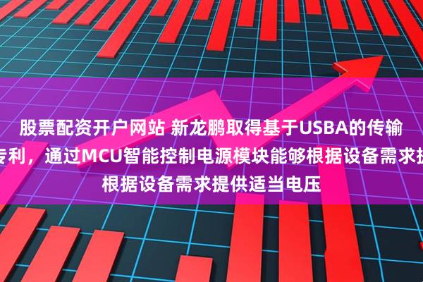 股票配资开户网站 新龙鹏取得基于USBA的传输系统与装置专利，通过MCU智能控制电源模块能够根据设备需求提供适当电压